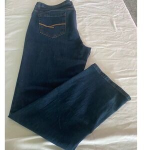 Recycled Blues Mens Slim Fit Dark Wash Denim Jeans 36x32 Blue